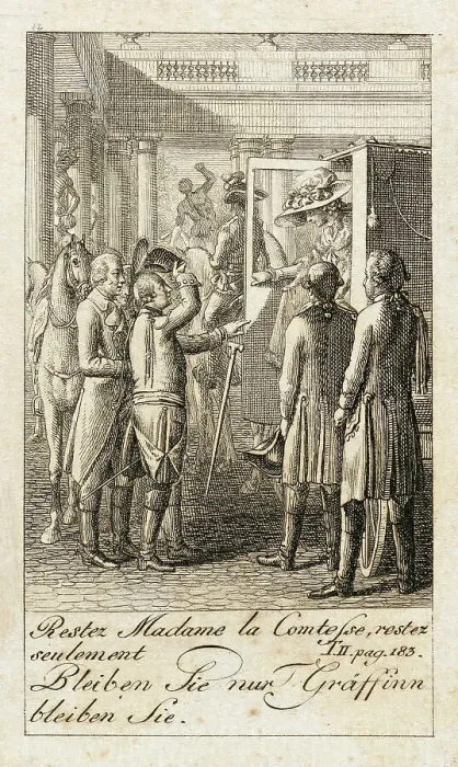 Framed Print : Illustration for Caroline of Lichtfield, 1786. Creator: Daniel Nikolaus Chodowiecki Framed Print : Illustration for Caroline of Lichtfield, 1786. Creator: Daniel Nikolaus Chodowiecki