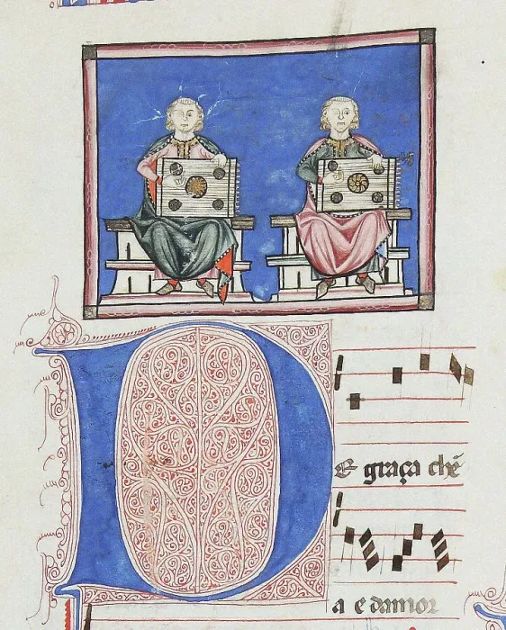 Framed Print : Illustration from the codex of the Cantigas de Santa Maria, c. 1280. Creator: Anonymous Framed Print : Illustration from the codex of the Cantigas de Santa Maria, c. 1280. Creator: Anonymous