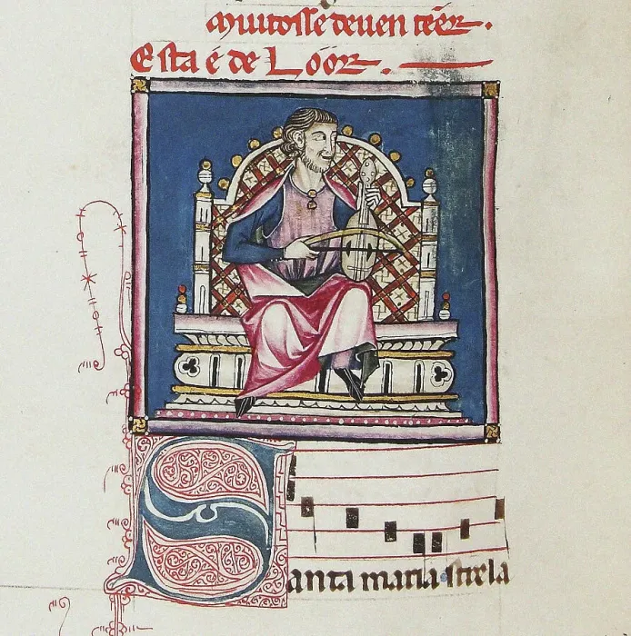 Framed Print : Illustration from the codex of the Cantigas de Santa Maria, c. 1280. Creator: Anonymous Framed Print : Illustration from the codex of the Cantigas de Santa Maria, c. 1280. Creator: Anonymous
