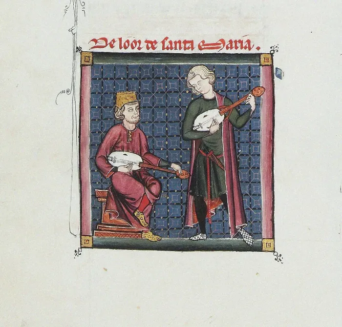 Framed Print : Illustration from the codex of the Cantigas de Santa Maria, c. 1280. Creator: Anonymous Framed Print : Illustration from the codex of the Cantigas de Santa Maria, c. 1280. Creator: Anonymous