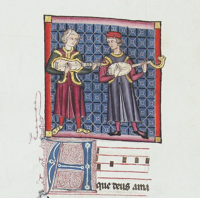 Framed Print : Illustration from the codex of the Cantigas de Santa Maria, c. 1280. Creator: Anonymous Framed Print : Illustration from the codex of the Cantigas de Santa Maria, c. 1280. Creator: Anonymous