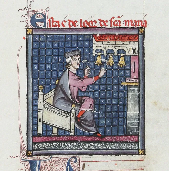 Framed Print : Illustration from the codex of the Cantigas de Santa Maria, c. 1280. Creator: Anonymous Framed Print : Illustration from the codex of the Cantigas de Santa Maria, c. 1280. Creator: Anonymous
