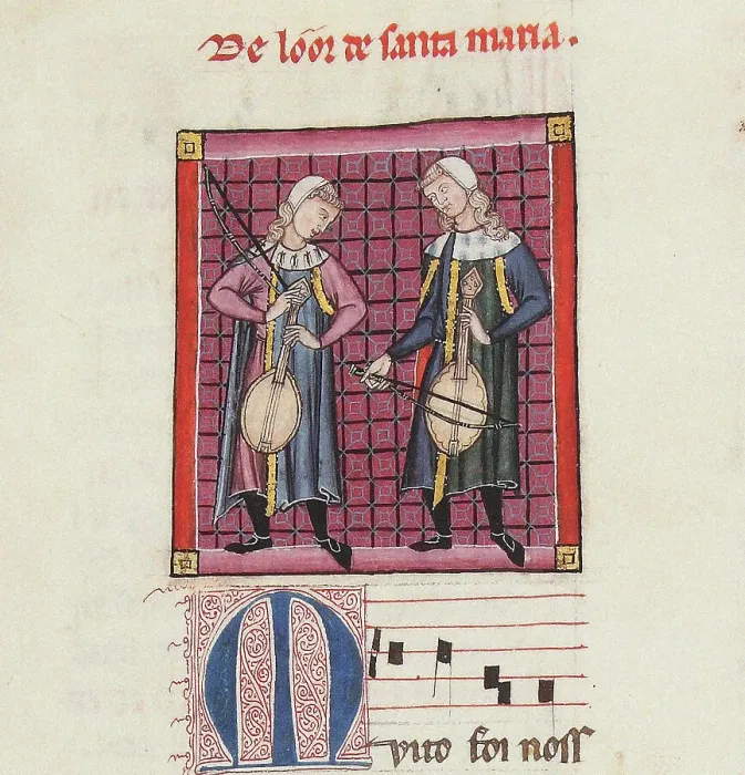 Framed Print : Illustration from the codex of the Cantigas de Santa Maria, c. 1280. Creator: Anonymous Framed Print : Illustration from the codex of the Cantigas de Santa Maria, c. 1280. Creator: Anonymous