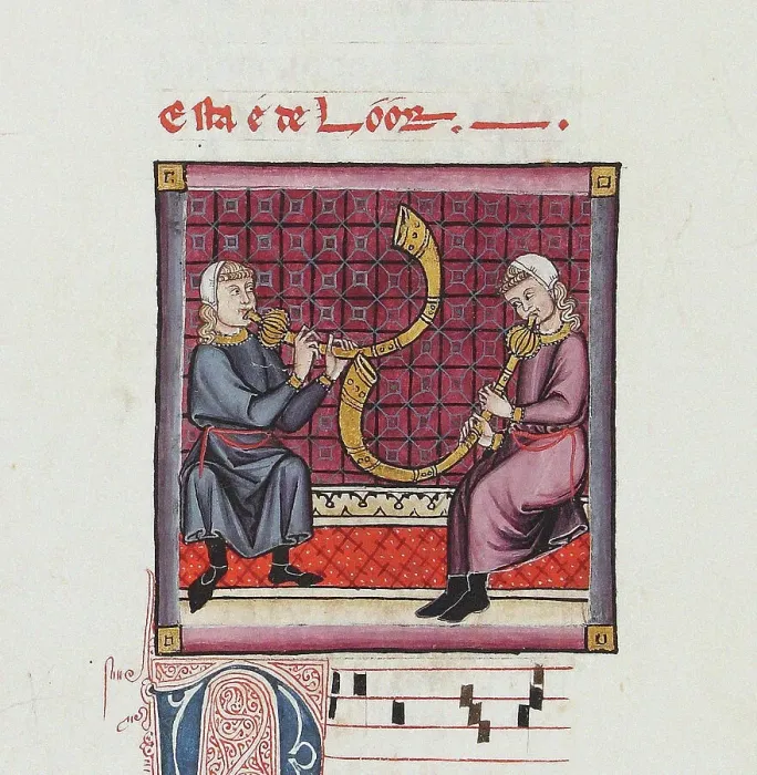Framed Print : Illustration from the codex of the Cantigas de Santa Maria, c. 1280. Creator: Anonymous Framed Print : Illustration from the codex of the Cantigas de Santa Maria, c. 1280. Creator: Anonymous