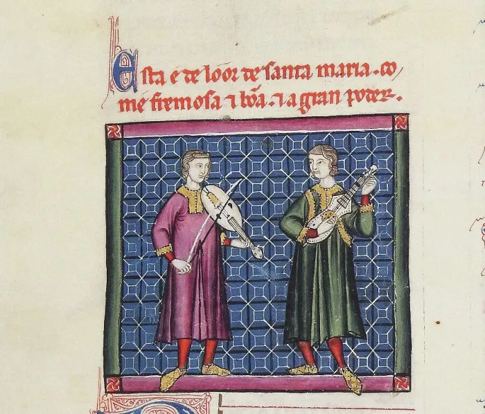 Framed Print : Illustration from the codex of the Cantigas de Santa Maria, c. 1280. Creator: Anonymous Framed Print : Illustration from the codex of the Cantigas de Santa Maria, c. 1280. Creator: Anonymous