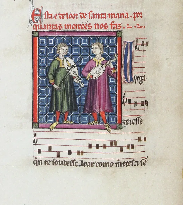 Framed Print : Illustration from the codex of the Cantigas de Santa Maria, c. 1280. Creator: Anonymous Framed Print : Illustration from the codex of the Cantigas de Santa Maria, c. 1280. Creator: Anonymous