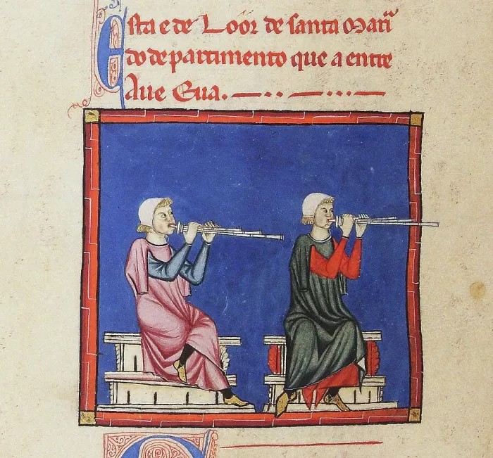 Framed Print : Illustration from the codex of the Cantigas de Santa Maria, c. 1280. Creator: Anonymous Framed Print : Illustration from the codex of the Cantigas de Santa Maria, c. 1280. Creator: Anonymous