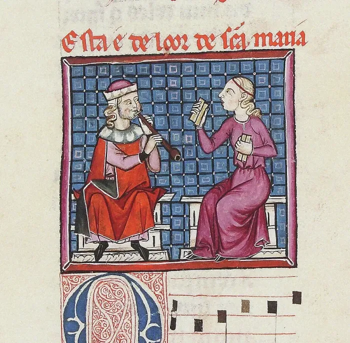 Framed Print : Illustration from the codex of the Cantigas de Santa Maria, c. 1280. Creator: Anonymous Framed Print : Illustration from the codex of the Cantigas de Santa Maria, c. 1280. Creator: Anonymous