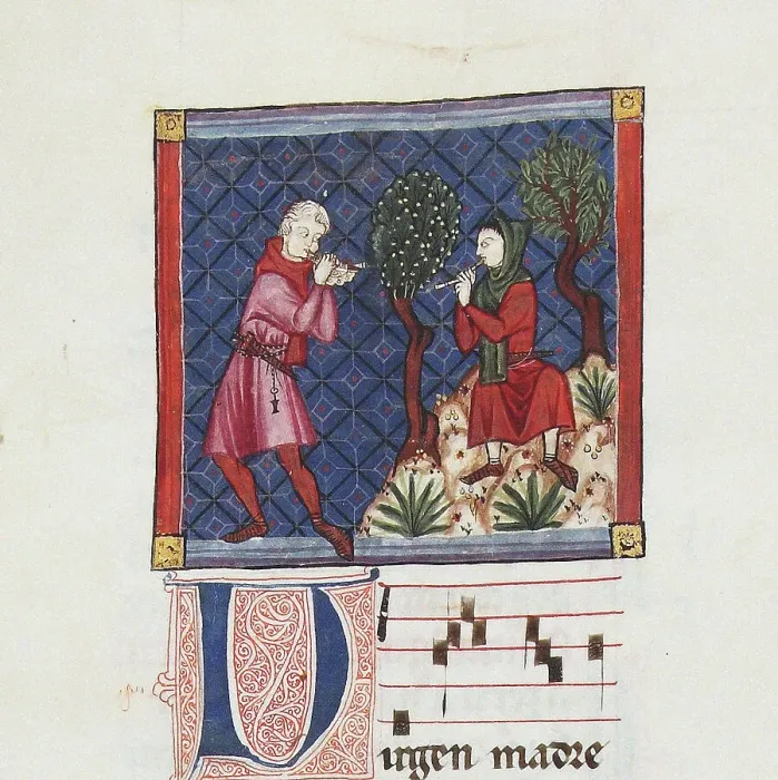 Framed Print : Illustration from the codex of the Cantigas de Santa Maria, c. 1280. Creator: Anonymous Framed Print : Illustration from the codex of the Cantigas de Santa Maria, c. 1280. Creator: Anonymous