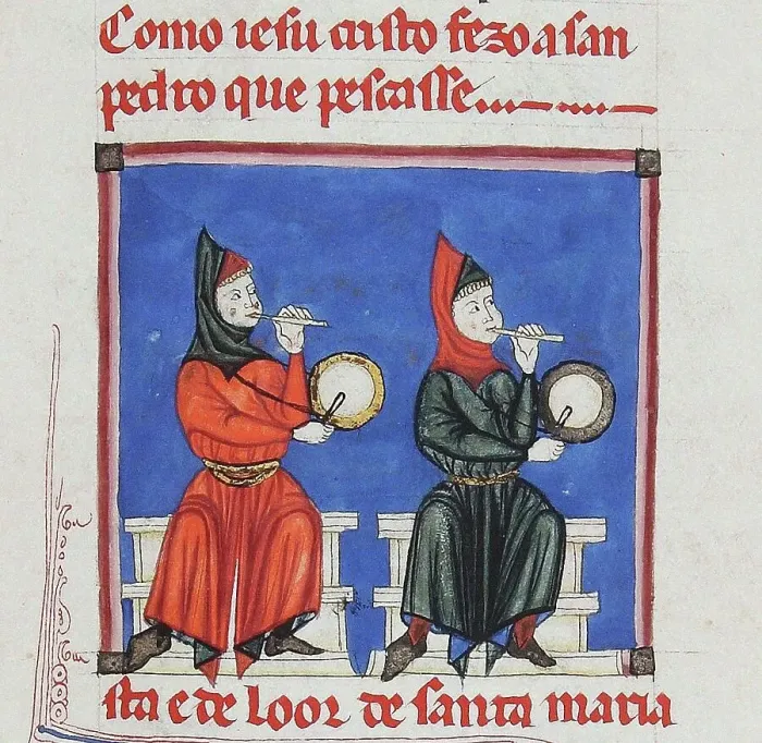 Framed Print : Illustration from the codex of the Cantigas de Santa Maria, c. 1280. Creator: Anonymous Framed Print : Illustration from the codex of the Cantigas de Santa Maria, c. 1280. Creator: Anonymous