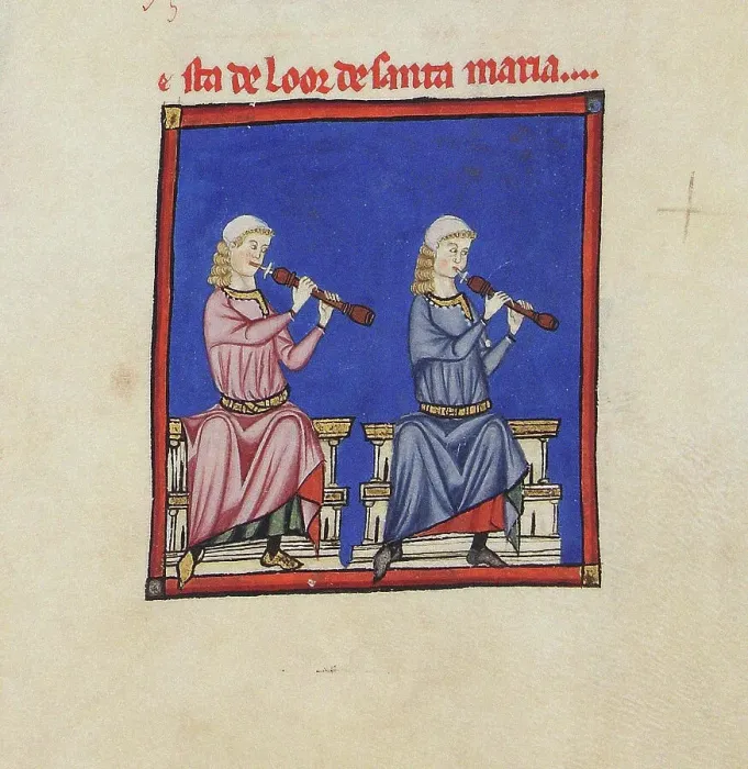 Framed Print : Illustration from the codex of the Cantigas de Santa Maria, c. 1280. Creator: Anonymous Framed Print : Illustration from the codex of the Cantigas de Santa Maria, c. 1280. Creator: Anonymous