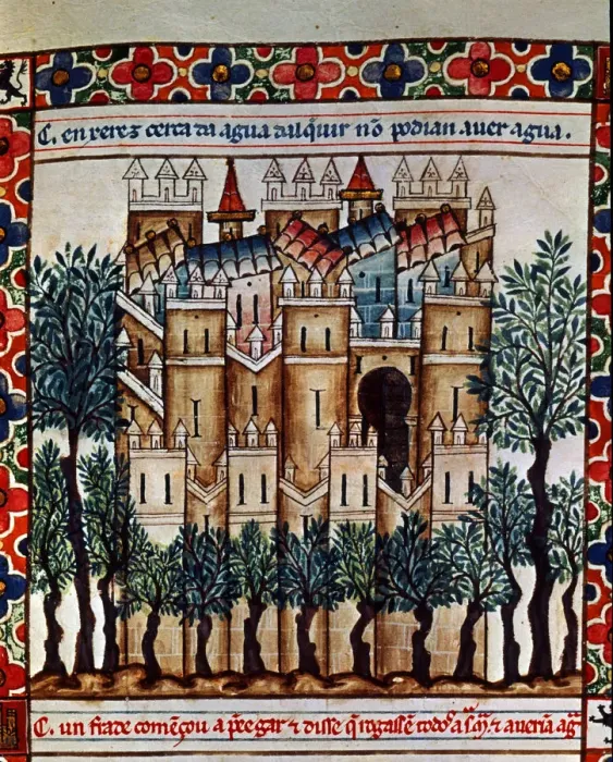 Framed Print : Illustration from the codex of the Cantigas de Santa Maria, c. 1280 Framed Print : Illustration from the codex of the Cantigas de Santa Maria, c. 1280