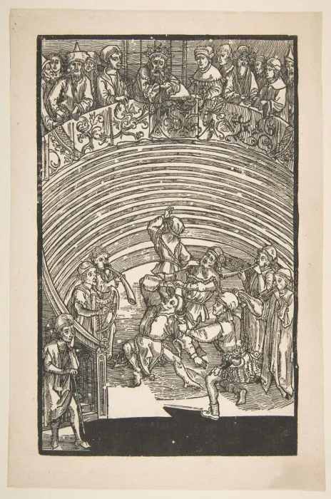 Framed Print : Illustration from The Comedie of Terence, 19th century reprint. n. d Framed Print : Illustration from The Comedie of Terence, 19th century reprint. n. d