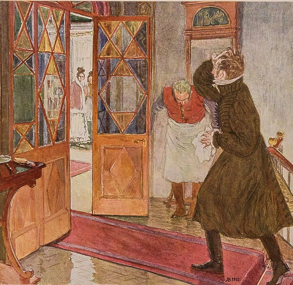 Illustration to the comedy Woe from Wit by Alexander Griboyedov, 1913