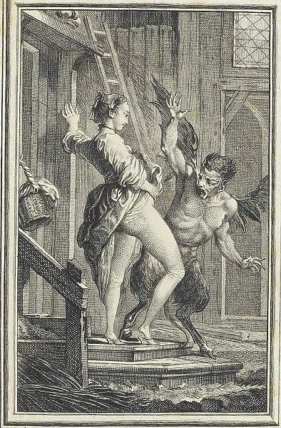 Illustration to Contes et Nouvelles by Jean de La Fontaine, 1762