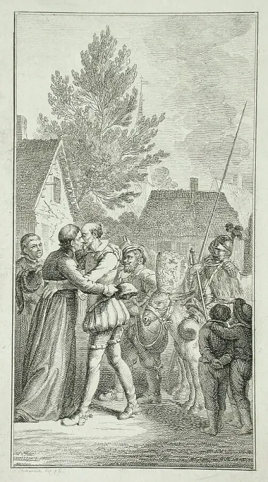 Framed Print : Illustration for Don Quixote, 1766. Creator: Daniel Nikolaus Chodowiecki Framed Print : Illustration for Don Quixote, 1766. Creator: Daniel Nikolaus Chodowiecki