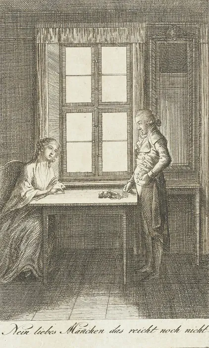 Framed Print : Illustration for Ehrenberg's Pocketbook for 1796, 1795. Creator: Daniel Nikolaus Chodowiecki Framed Print : Illustration for Ehrenberg's Pocketbook for 1796, 1795. Creator: Daniel Nikolaus Chodowiecki