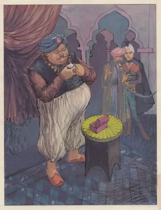 Framed Print : Illustration for a fairy story, 1953. Creator: Shirley Markham Framed Print : Illustration for a fairy story, 1953. Creator: Shirley Markham