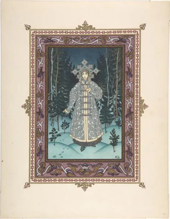 Framed Print : Illustration for the Fairy tale Snegurochka, c. 1925. Artist: Zvorykin, Boris Vasilievich Framed Print : Illustration for the Fairy tale Snegurochka, c. 1925. Artist: Zvorykin, Boris Vasilievich