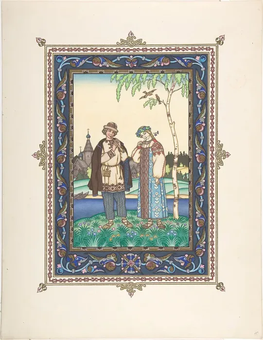 Framed Print : Illustration for the Fairy tale Snegurochka, c. 1925. Artist: Zvorykin, Boris Vasilievich Framed Print : Illustration for the Fairy tale Snegurochka, c. 1925. Artist: Zvorykin, Boris Vasilievich