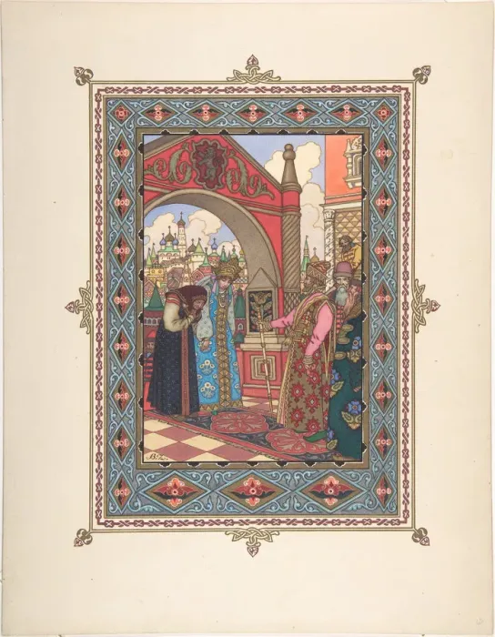 Framed Print : Illustration for the Fairy tale Vasilisa the Beautiful, c. 1925. Artist: Zvorykin Framed Print : Illustration for the Fairy tale Vasilisa the Beautiful, c. 1925. Artist: Zvorykin