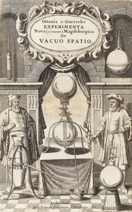 Framed Print : Illustration to the first edition of Experimenta Nova von Otto von Guericke, 1672 Framed Print : Illustration to the first edition of Experimenta Nova von Otto von Guericke, 1672