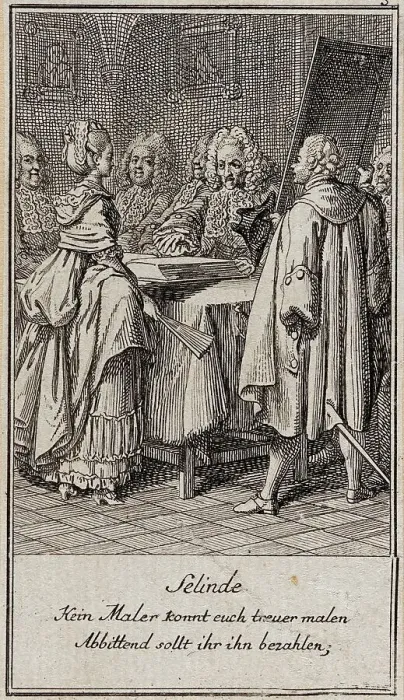 Framed Print : Illustration for Gellert's Six Fables and Six Stories, 1775. Creator: Daniel Nikolaus Chodowiecki Framed Print : Illustration for Gellert's Six Fables and Six Stories, 1775. Creator: Daniel Nikolaus Chodowiecki