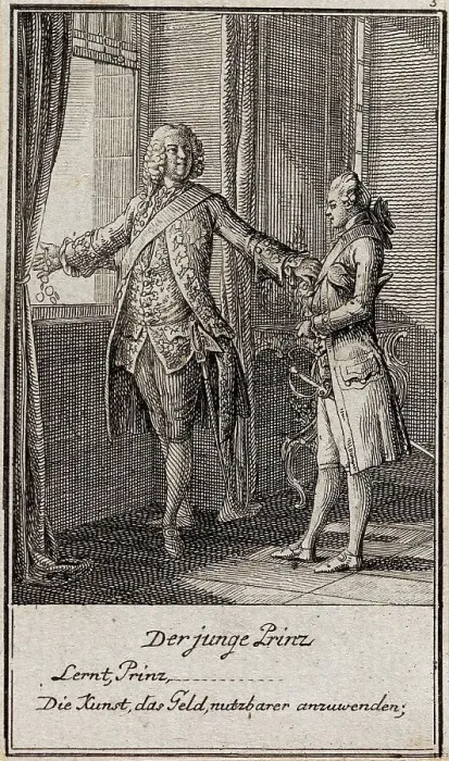 Framed Print : Illustration for Gellert's Six Fables and Six Stories, 1775. Creator: Daniel Nikolaus Chodowiecki Framed Print : Illustration for Gellert's Six Fables and Six Stories, 1775. Creator: Daniel Nikolaus Chodowiecki