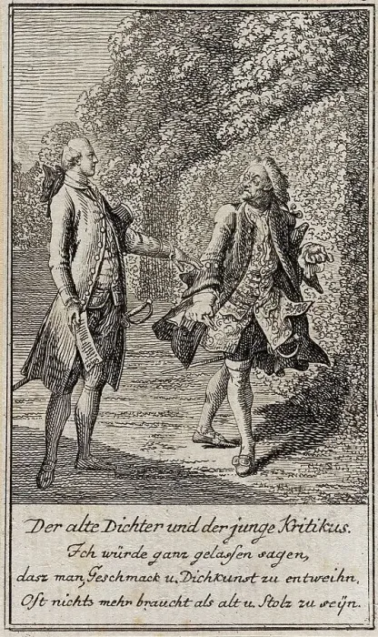 Framed Print : Illustration for Gellert's Six Fables and Six Stories, 1775. Creator: Daniel Nikolaus Chodowiecki Framed Print : Illustration for Gellert's Six Fables and Six Stories, 1775. Creator: Daniel Nikolaus Chodowiecki