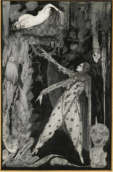 Illustration to Goethes Faust, 1924-1925. Artist: Clarke, Harry (1889-1931)