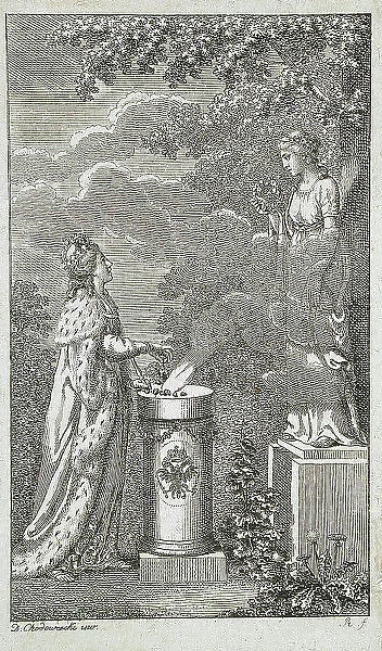 Illustration for Good Human Characteristics, 1789. Creator: Daniel Nikolaus Chodowiecki