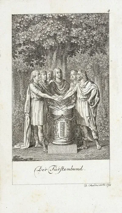 Framed Print : Illustration for Six Great Events of the Last Decade, 1791. Creator: Daniel Nikolaus Chodowiecki Framed Print : Illustration for Six Great Events of the Last Decade, 1791. Creator: Daniel Nikolaus Chodowiecki