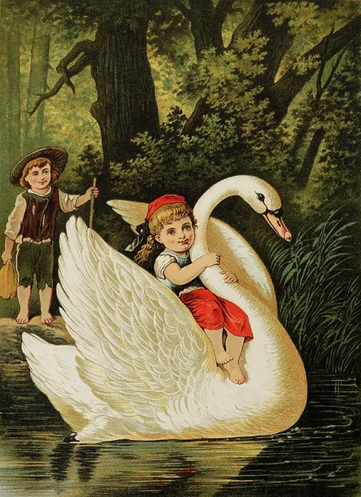 Framed Print : Illustration for 'Hansel and Gretel' by Brothers Grimm, End of 19th cen.. Creator: Offterdinger, Carl (1829-1889) Framed Print : Illustration for 'Hansel and Gretel' by Brothers Grimm, End of 19th cen.. Creator: Offterdinger, Carl (1829-1889)