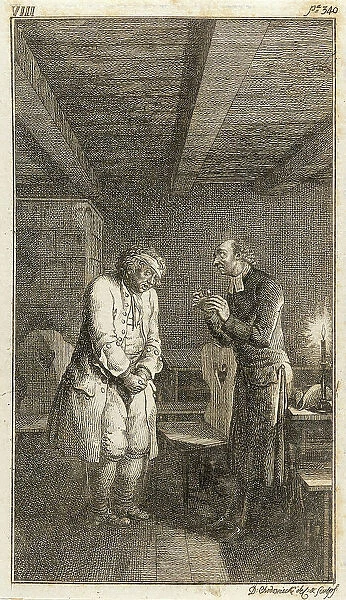 Illustration for Henry Pestalozzi's Leonard and Gertrude or the Village Customs, 1782. Creator: Daniel Nikolaus Chodowiecki