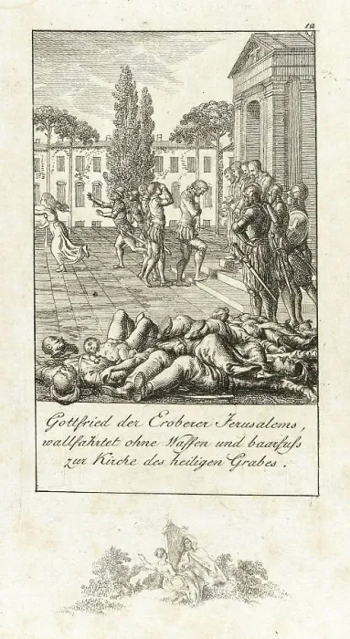 Framed Print : Illustration for History of the First Crusades, 1800. Creator: Daniel Nikolaus Chodowiecki Framed Print : Illustration for History of the First Crusades, 1800. Creator: Daniel Nikolaus Chodowiecki