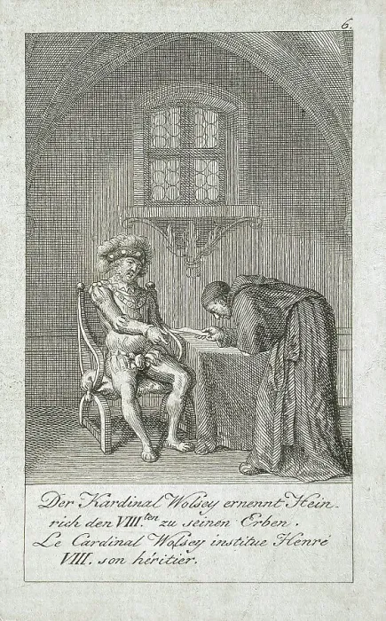 Framed Print : Illustration for the History of Henry VIII, 1797. Creator: Eberhard Siegfried Henne Framed Print : Illustration for the History of Henry VIII, 1797. Creator: Eberhard Siegfried Henne
