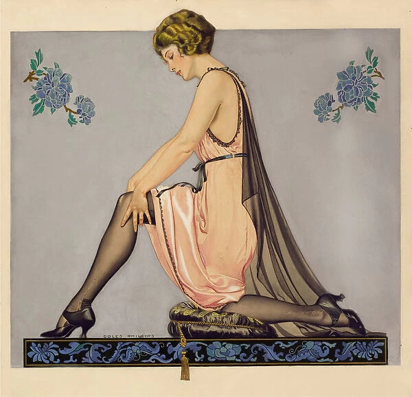 Illustration for the Holeproof Hosiery Company brochure, 1922. Creator: Phillips, Coles (1880-1927)