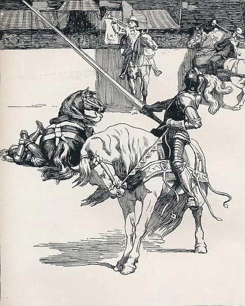 Illustration for Ivanhoe by Anonymous, c1898. Artists: Unknown, Ralph Nevill