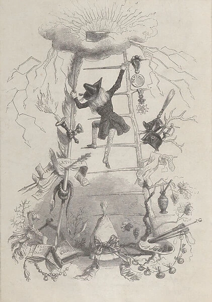 Illustration in Jerome Paturot, by Louis Reybaud, Paris, 1846, ca. 1846