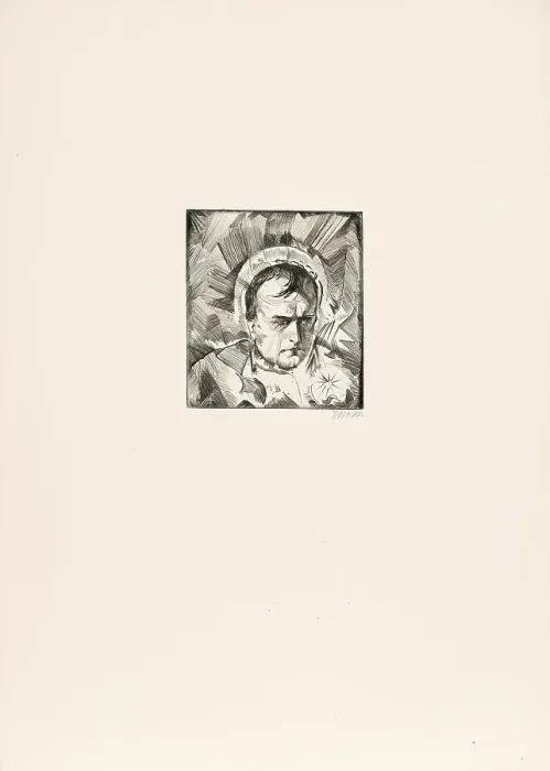 Framed Print : Illustration for Le Grand by Heinrich Heine, 1913. Creator: Oppenheimer, Max (1885-1954) Framed Print : Illustration for Le Grand by Heinrich Heine, 1913. Creator: Oppenheimer, Max (1885-1954)