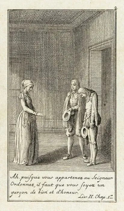 Framed Print : Illustration for Le Sage's Gil Blas, 1783. Creator: Daniel Nikolaus Chodowiecki Framed Print : Illustration for Le Sage's Gil Blas, 1783. Creator: Daniel Nikolaus Chodowiecki