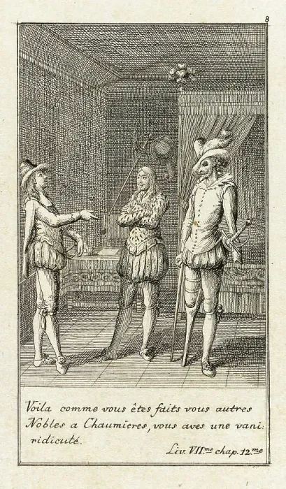 Framed Print : Illustration for Le Sage's Gil Blas, 1783. Creator: Daniel Nikolaus Chodowiecki Framed Print : Illustration for Le Sage's Gil Blas, 1783. Creator: Daniel Nikolaus Chodowiecki