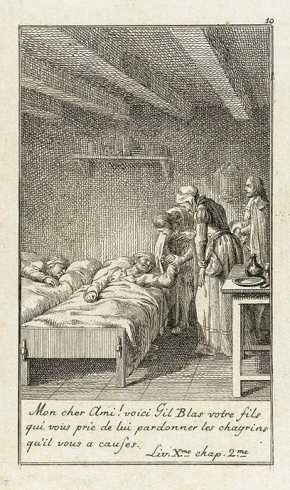 Framed Print : Illustration for Le Sage's Gil Blas, 1783. Creator: Daniel Nikolaus Chodowiecki Framed Print : Illustration for Le Sage's Gil Blas, 1783. Creator: Daniel Nikolaus Chodowiecki