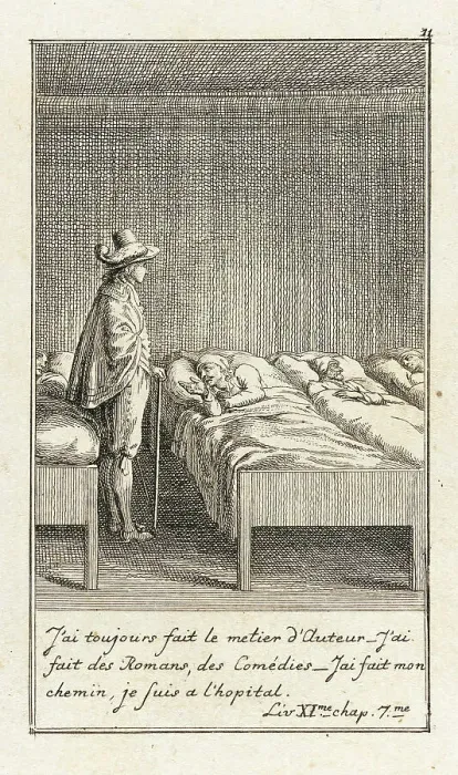 Framed Print : Illustration for Le Sage's Gil Blas, 1783. Creator: Daniel Nikolaus Chodowiecki Framed Print : Illustration for Le Sage's Gil Blas, 1783. Creator: Daniel Nikolaus Chodowiecki