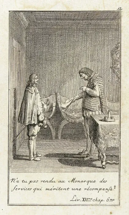Framed Print : Illustration for Le Sage's Gil Blas, 1783. Creator: Daniel Nikolaus Chodowiecki Framed Print : Illustration for Le Sage's Gil Blas, 1783. Creator: Daniel Nikolaus Chodowiecki