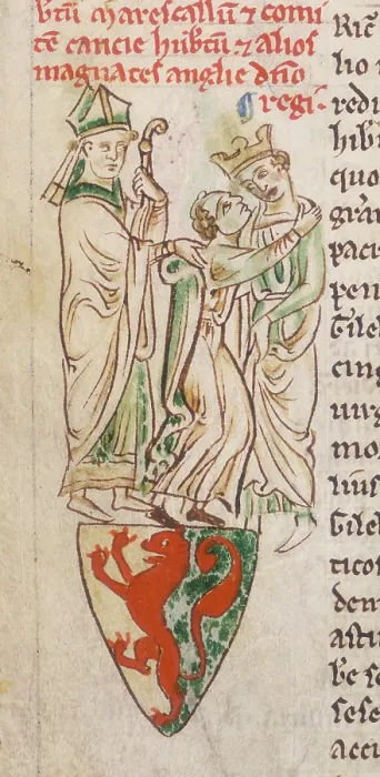 Framed Print : Illustration from a letter containing details of the Magna Carta, c1215. Creator: Unknown Framed Print : Illustration from a letter containing details of the Magna Carta, c1215. Creator: Unknown