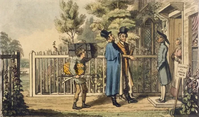 Framed Print : Illustration from Life of an Actor, pub. 1825. Creator: Theodore Lane (1800-28) Framed Print : Illustration from Life of an Actor, pub. 1825. Creator: Theodore Lane (1800-28)