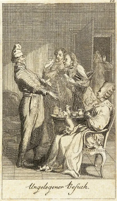 Framed Print : Illustration for Life of a Badly Brought Up Young Lady, 1779. Creator: Daniel Nikolaus Chodowiecki Framed Print : Illustration for Life of a Badly Brought Up Young Lady, 1779. Creator: Daniel Nikolaus Chodowiecki