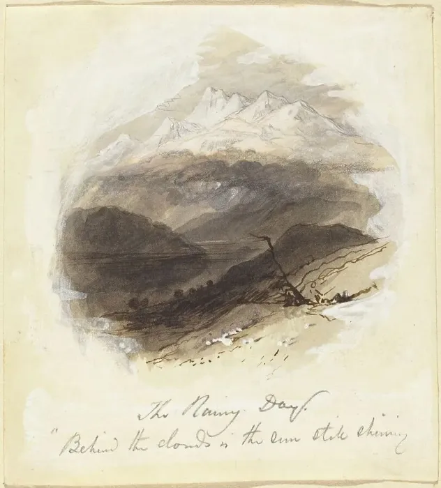 Framed Print : Illustration for Longfellow's The Rainy Day, 1850s. Creator: Birket Foster. Illustration for Longfellow's The Rainy Day, 1850s. Creator: Birket Foster Framed Print : Illustration for Longfellow's The Rainy Day, 1850s. Creator: Birket Foster. Illustration for Longfellow's The Rainy Day, 1850s. Creator: Birket Foster
