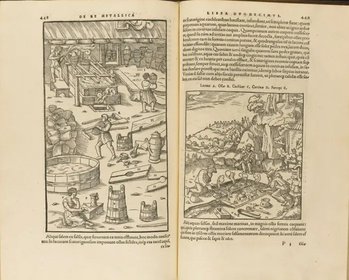 Framed Print : Illustration from De re metallica libri XII by Georgius Agricola, 1556. Artist: Anonymous Framed Print : Illustration from De re metallica libri XII by Georgius Agricola, 1556. Artist: Anonymous